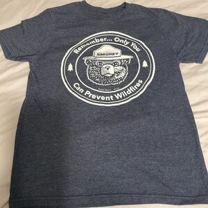 Smokey The Bear Kids Small T-Shirt - Only You Can Prevent Wildfires Like New!